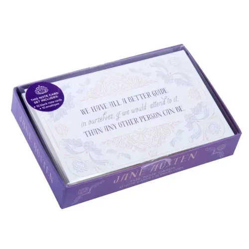 Jane Austen Foil Note Cards