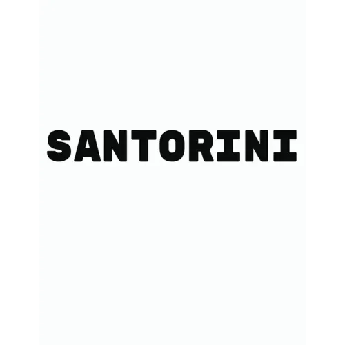 Santorini: Black and White Decorative Book to Stack Together on Coffee Tables, Bookshelves and Interior Design - Add Bookish Char