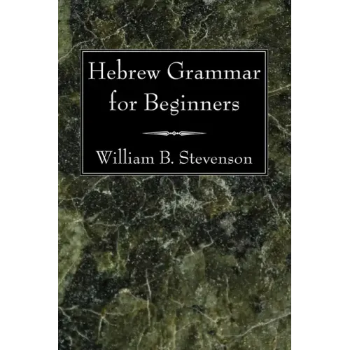 Hebrew Grammar for Beginners