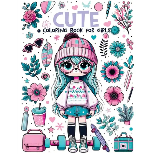 Cute Coloring Book For Girls: Fun and Magical Designs of Sweet Animals Love to Color for Kids