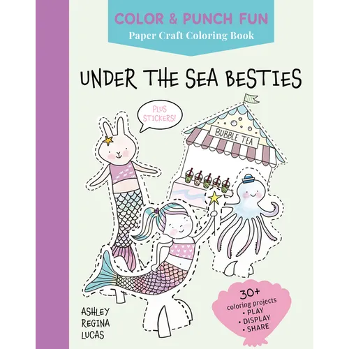Under the Sea Besties: Paper Craft Coloring Book