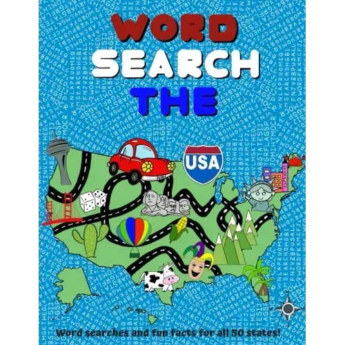 Word Search The USA: Word Searches and Fun Facts for all 50 States! - Large Print