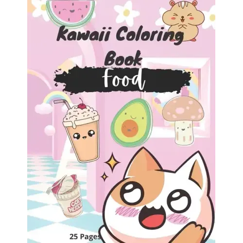 Kawaii Coloring Book: Food