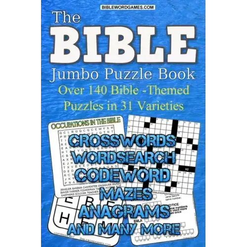 Bible Jumbo Variety Puzzle Book Vol.1: Over 140 Bible themed puzlzles in 31 varieties