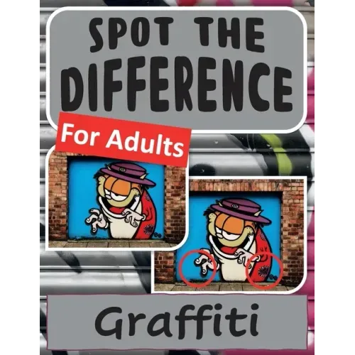 Spot the Difference Book for Adults - Graffiti