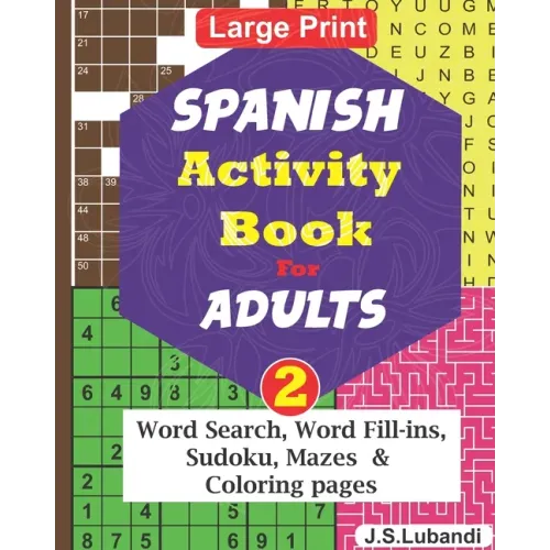 SPANISH Activity Book for ADULTS; Vol.2