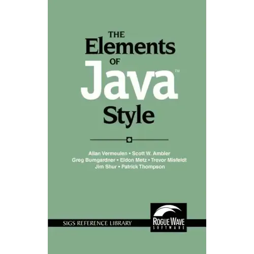 The Elements of Java Style