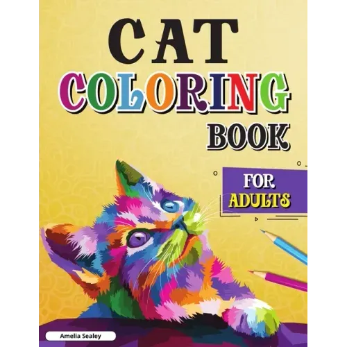 Cats with Mandalas - Adult Coloring Book: Stress relief & Relaxing Cats Coloring Book for Adults