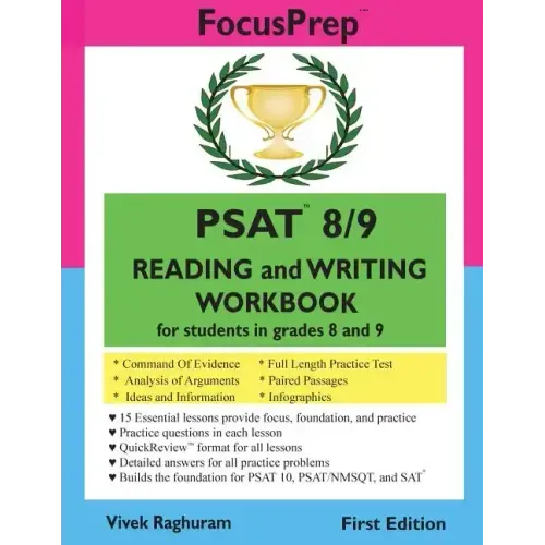 PSAT 8/9 READING and WRITING Workbook: for students in grades 8 and 9