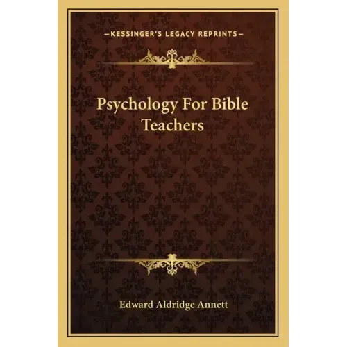 Psychology for Bible Teachers