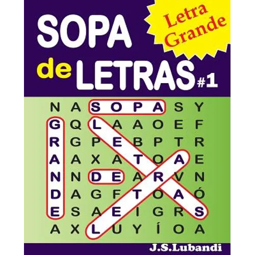 SOPA de LETRAS #1 (Letra Grande)