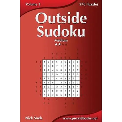 Outside Sudoku - Medium - Volume 3 - 276 Puzzles