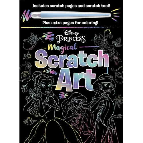 Disney Princess - Magical Scratch Art: With Scratch Tool and Coloring Pages