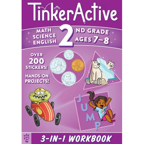 Tinkeractive 2nd Grade 3-In-1 Workbook: Math, Science, English Language Arts