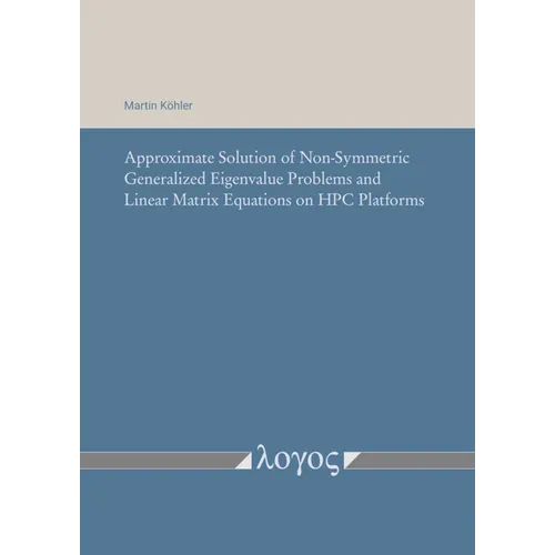 Approximate Solution of Non-Symmetric Generalized Eigenvalue Problems and Linear Matrix Equations on HPC Platforms