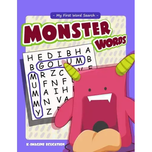 My First Word Search - Monster Words: Word Search Puzzle for Kids Ages 4 -6 Years