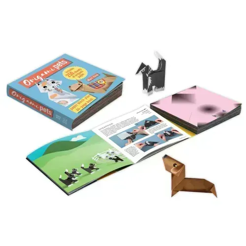 Origami Pets: Paper Block Plus 64-Page Book