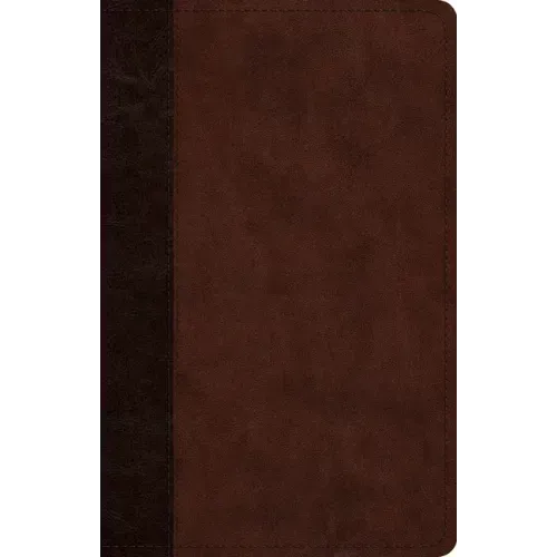 ESV Large Print Thinline Reference Bible (Trutone, Brown/Walnut, Timeless Design)