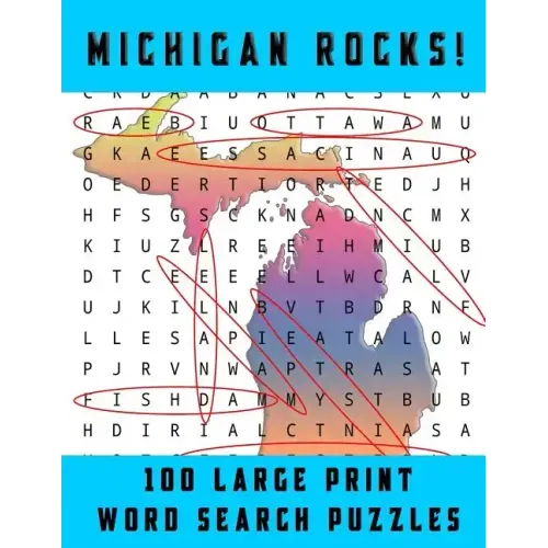 Michigan Rocks!: Large Print Word Searches Related to the Great Lakes State