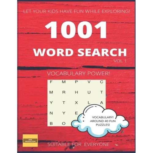 1001 Fun Word Search: Suitable to Improve Vocabulary and Have Fun!