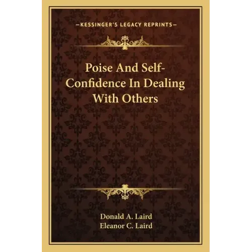 Poise and Self-Confidence in Dealing with Others