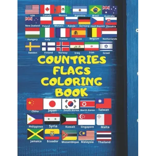Countries Flags Coloring Book: Atlas Flags