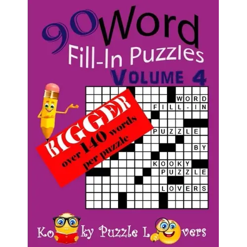 Word Fill-in Puzzles, Over 140 Words Per Puzzles