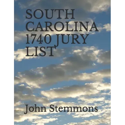 South Carolina 1740 Jury List