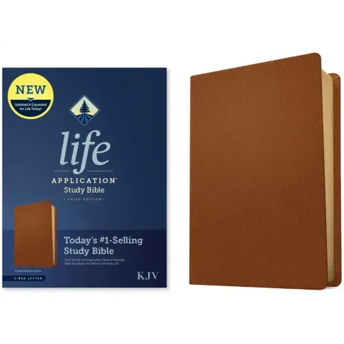 KJV Life Application Study Bible, Third Edition (Genuine Leather, Brown, Red Letter)