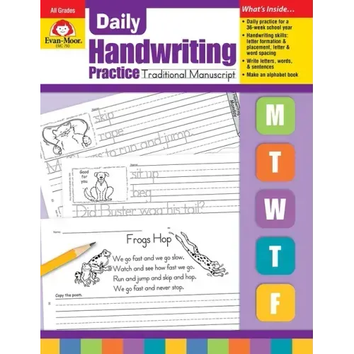 Daily Handwriting Practice: Traditional Manuscript, Kindergarten - Grade 6 Teacher Edition