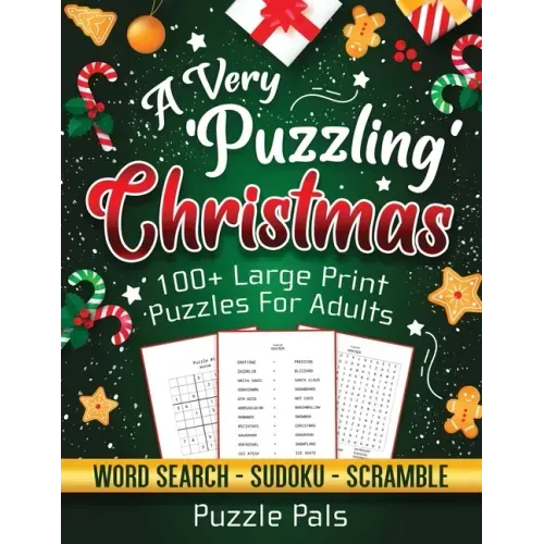 A Very Puzzling Christmas: 100+ Large Print Puzzles For Adults