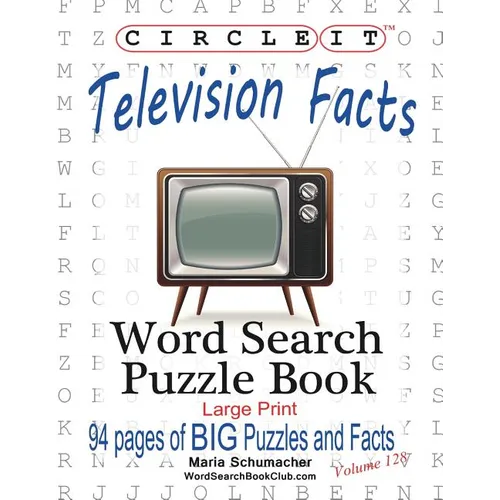 Circle It, Television Facts, Word Search, Puzzle Book