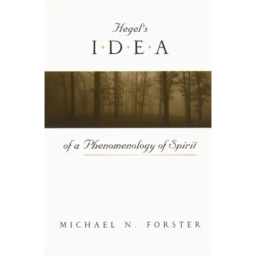 Hegel's Idea of a Phenomenology of Spirit - Paperback