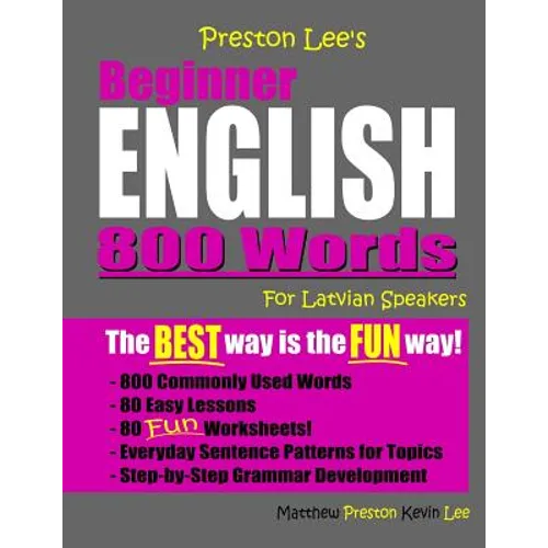 Preston Lee's Beginner English 800 Words For Latvian Speakers