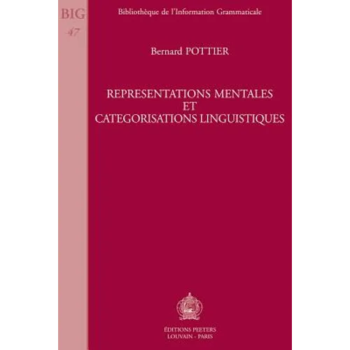 Repraesentations Mentales Et Cataegorisations Linguistiques