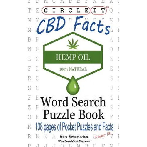 Circle It, Cannabidiol CBD Facts, Word Search, Puzzle Book