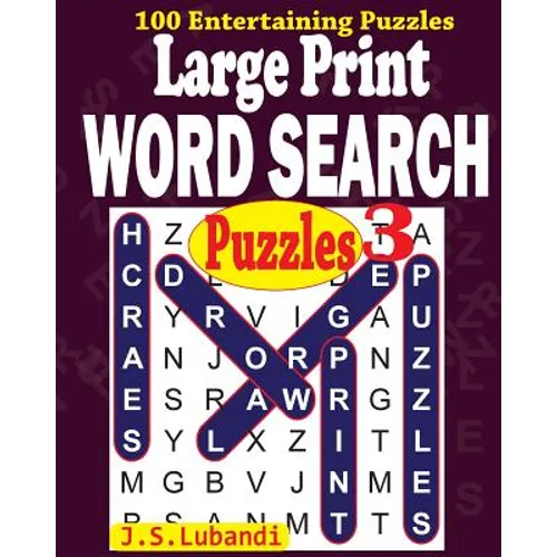 Large Print WORD SEARCH Puzzles 3