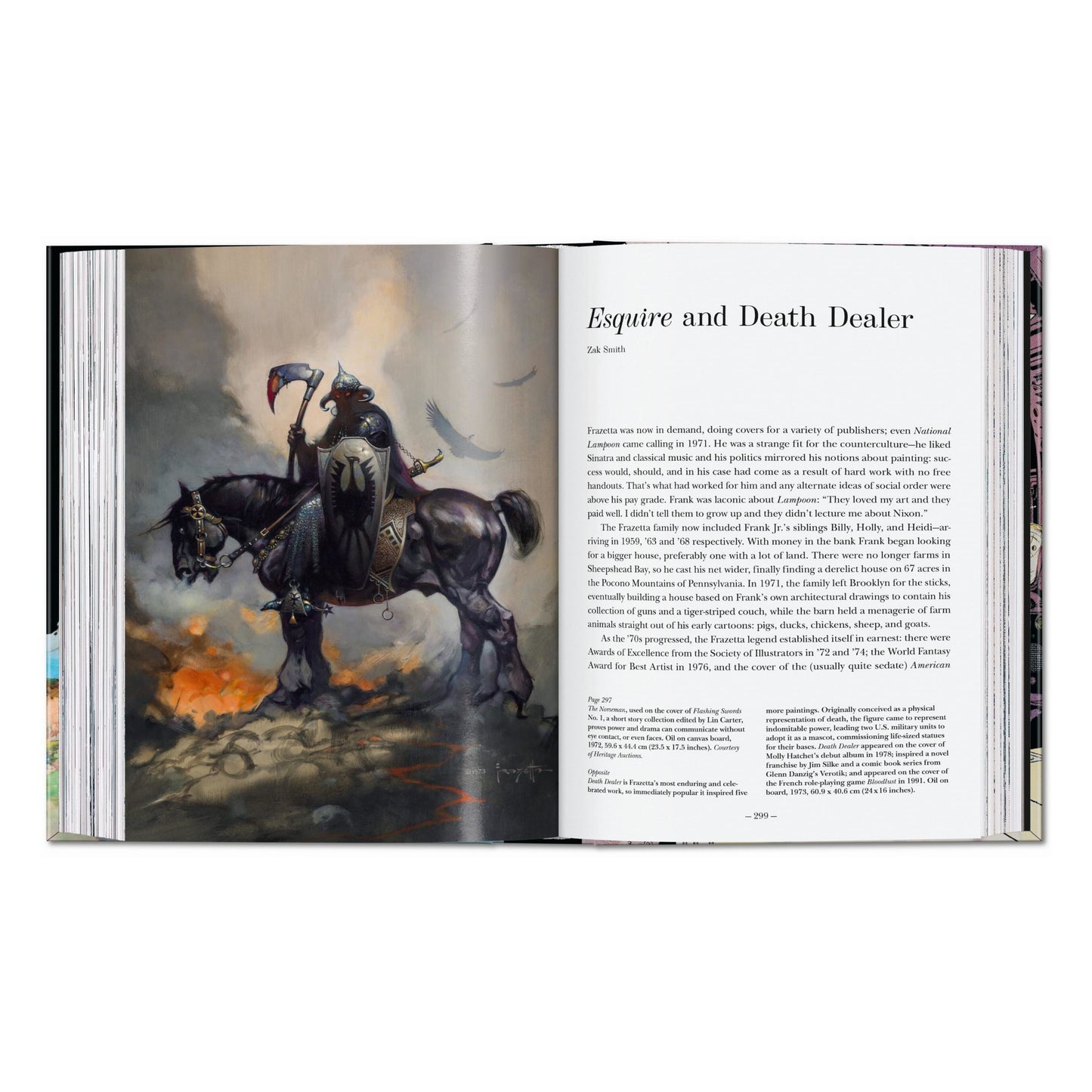 The Fantastic Worlds of Frank Frazetta. 45th Ed. (German, French, English) Book