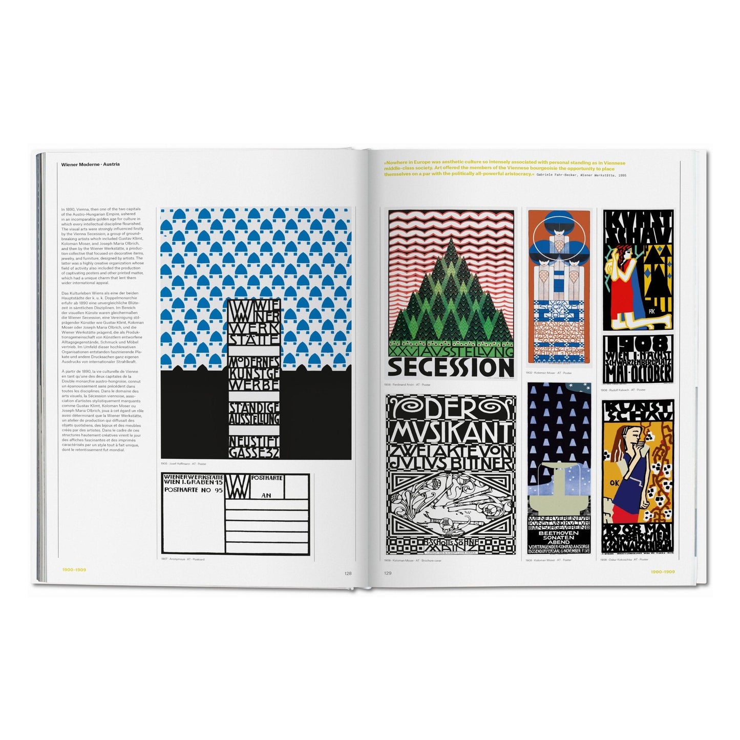 The History of Graphic Design. Vol. 1. 1890–1959 (German, French, English) Book