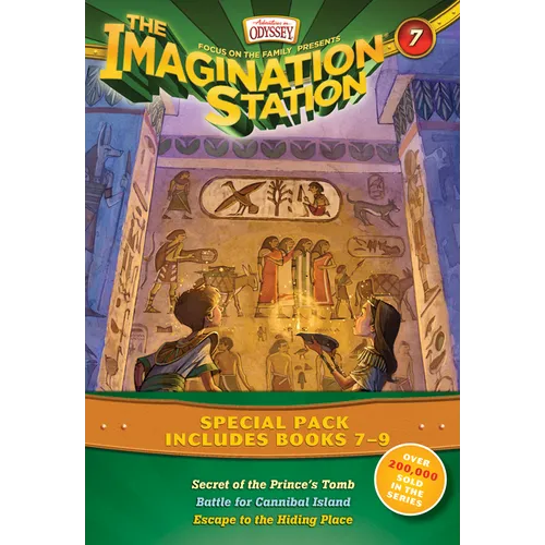 The Imagination Station Special Pack, Books 7-9: Secret of the Prince's Tomb/Battle for Cannibal Island/Escape to the Hiding Place