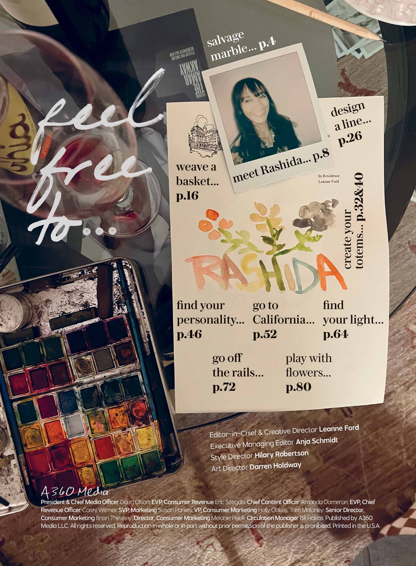Leanne Ford's - Feel Free Vol. 5: Rashida Jones On Creativity & Failure, Tour Artistic Homes, DIY Basket Weaving & Floral Arrangements, Exclusive Crate & Barrel BTS, Curated Art & Design Inspiration!
