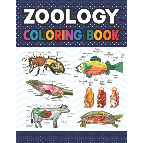 Zoology Coloring Book: Animal Anatomy Learning Workbook. Zoology Coloring Book. Kids Anatomy Coloring Book. Zoology Coloring Book for Men & W