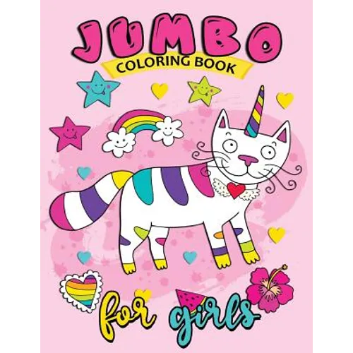 Jumbo Coloring Book for girls: Easy and Beautiful Animals Coloring Pages