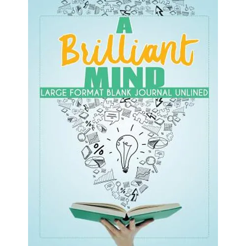 A Brilliant Mind Large Format Blank Journal Unlined