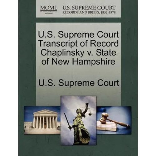 U.S. Supreme Court Transcript of Record Chaplinsky V. State of New Hampshire