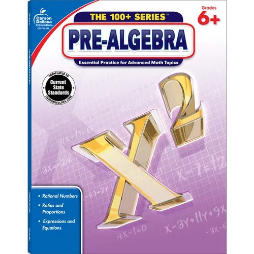Pre-Algebra, Grades 6 - 8: Volume 15