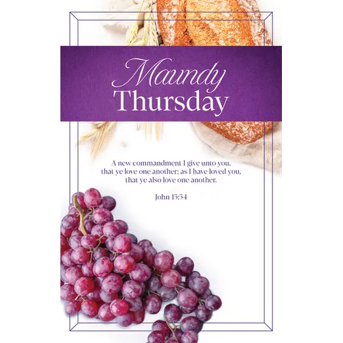 Maundy Thursday Bulletin: As I Have (Package of 100): John 13:34 (Kjv)