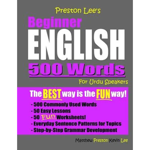 Preston Lee's Beginner English 500 Words For Urdu Speakers