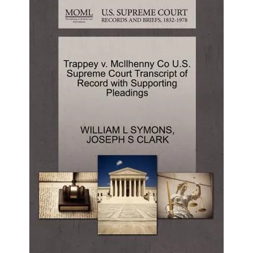 Trappey V. McIlhenny Co U.S. Supreme Court Transcript of Record with Supporting Pleadings
