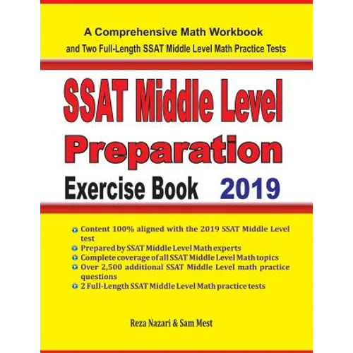 SSAT Middle Level Math Preparation Exercise Book: A Comprehensive Math Workbook and Two Full-Length SSAT Middle Level Math Practice Tests